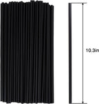 Tomnk 500pcs Straws Disposable, 10.3 Inches Plastic Straws, Plastic Drinking Straws for Tumblers and Ice Coffee