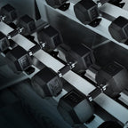 Yes4All Rubber Grip Encased Hex Dumbbell – Hand Weights With Anti-Slip 5-50 LBS Single