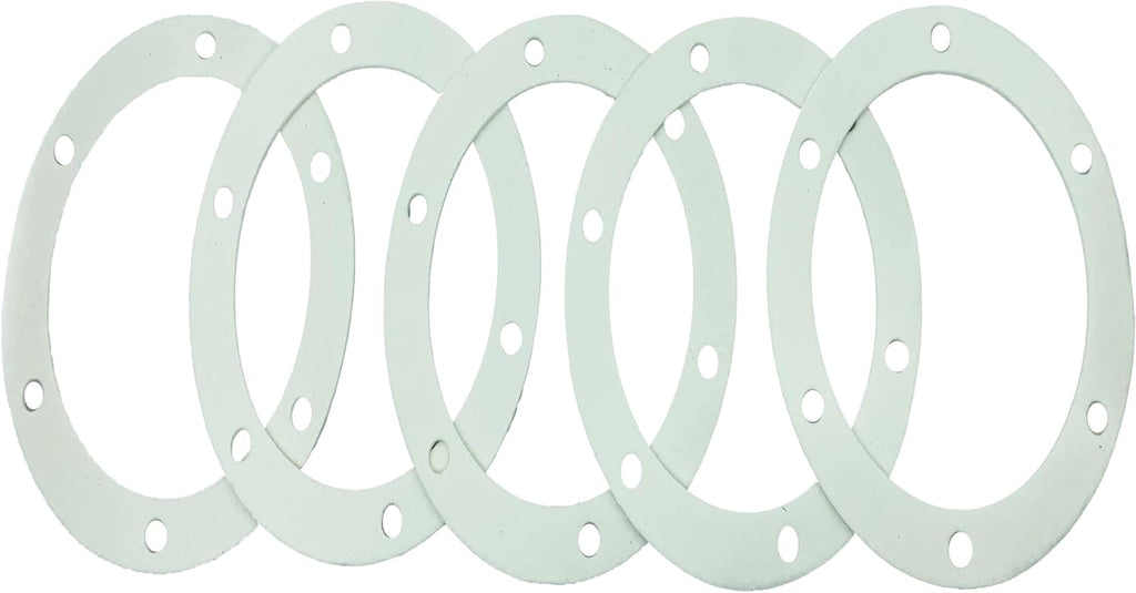 6" Pellet Stove White Gasket for Combustion Exhaust Fan Mounting Blower to Housing Seal with 100's and Most Pellet Stoves 2100J MAR60487（5/Pack）