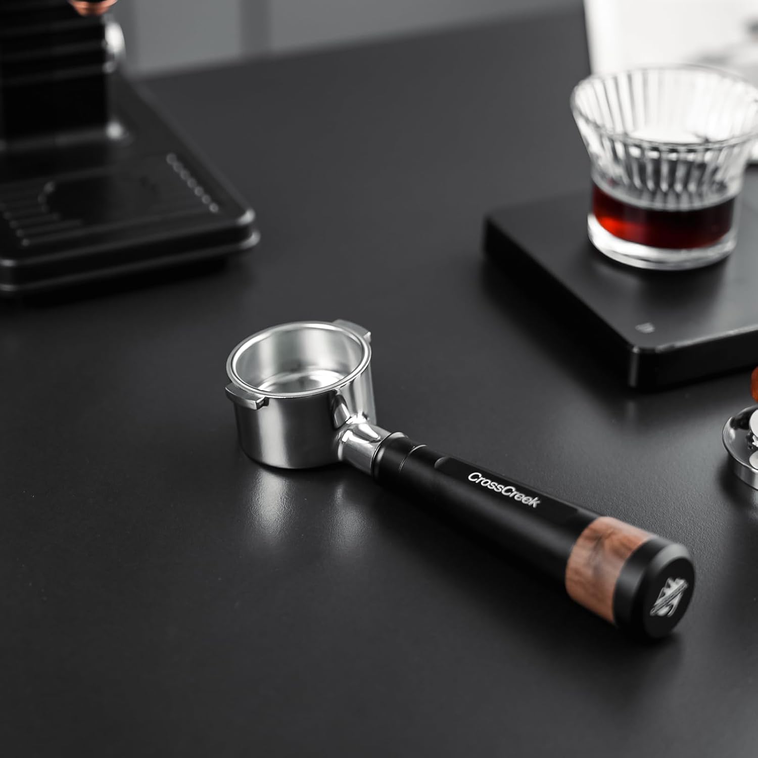 51mm Espresso Bottomless Portafilter with 2 Ear | Stainless Steel Basket and Black Aluminum Alloy Handle | Fits De’Longhi ECP3420 / EC155 / BCO430 / EC260 Espresso Machine | Accessories