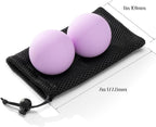 Massage Lacrosse Balls for Myofascial Release,Yoga Deep Tissue Massage,Trigger Point Therapy and Foot Plantar Fasciitis,Muscle Soreness Massager Ball (2 Packs) (Red)