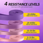 WHATAFIT Resistance Bands, Pull Up Assistance Bands, Exercise Bands, Workout Bands Set for Men and Women Home Fitness, Body Stretching, Strength Training, Physical Therapy