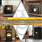 6" Pellet Stove White Gasket for Combustion Exhaust Fan Mounting Blower to Housing Seal with 100's and Most Pellet Stoves 2100J MAR60487（5/Pack）