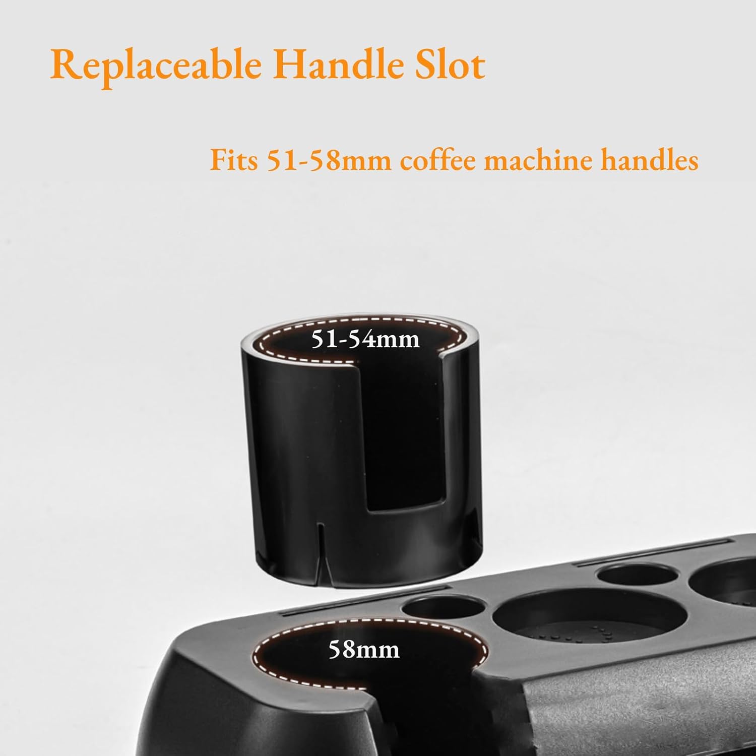 Multifunctional Tamper Station,Espresso Tamping Station,Non-slip Espresso Tamper Station Fit 51-58mm Tamper Distributor Portafilter,Tamper Holder,Fit Both Bottom & Bottomless Coffee Portafilter Holder