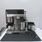 Espresso Coffee Mat for Ninja Luxe Cafe Accessories Breville Espresso Machine Accessories, 12x19 Inch Coffee Bar Mat for Countertop for Ninja Coffee Maker, Black