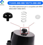 2 Pack Coffee Maker Brew Basket Stop Valve Kit 112435-000-000 185774-000-000 Compatible with Hamilton Beach Coffee Makers 990117900 990237500