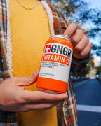 '+GNGR Sparkling Vitamin C Prebiotic Drink - Caffeine free - 5g Prebiotic Fiber - Orange Juice - Ginger Juice - Turmeric - Acerola - Apple Cider Vinegar - Prebiotic Soda - Immunity (12 oz - 12 Pack)