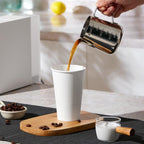 JOLLY PARTY 210 Pack 16 oz Disposable Paper Coffee Cup, Hot/Cold Beverage Drinking Cups for Water, White Paper Hot Coffee Cups