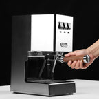 58mm Espresso Bottomless Portafilter with 2 Ear | Fits Most Gaggia Espresso Machine | Food Grade Stainless Steel Basket and Walnut Handle | 58mm Espresso Machine Accessories