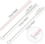 50 Pack Reusable Straws, BPA-Free, 9" Colorful Hard Plastic Stripe Drinking Straw for Mason Jar Tumbler, Family or Party Use with Cleaning Brush