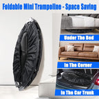 Trampoline, Portable Fitnes Foldable Trampoline in-Home Mini Rebounder, Exercise Trampoline for Kid/Adults, 40" Max Load 330lbs