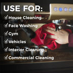 The Rag Company - All-Purpose Microfiber Terry Cleaning Towels - Commercial Grade, Highly Absorbent, Lint-Free, Streak-Free, Kitchens, Bathrooms, Offices, 300gsm, 12in x 12in, Grey (12-Pack)