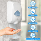 2PCS Dispenser Drip Tray Wall Mount Soap Dispenser Bracket,Laundry Detergent Drip Catcher Prevent Dripping and Spraying, Easy to Clean(White)