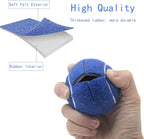 Precut Tennis Balls for Walkers 4 PCS Walker Tennis Ball for Furniture Legs and Floor Protection Heavy Duty Long Lasting Felt Pad Glide,Fit Most Walkers (Dark Blue)