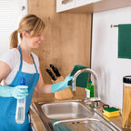 Kitinjoy 100% Cotton Waffle Weave Kitchen Towels, 6-Pack Super Soft and Absorbent Dish Towels for Drying Dishes, Kitchen Hand Towels, 13 in x 28 in, Dark Green