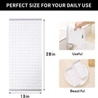 Homaxy 100% Cotton Terry Kitchen Towels(Mixed Color, 13 x 28 Inches), Checkered Designed, Soft and Super Absorbent Dish Towels, 6 Pack