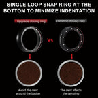 MHW-3BOMBER 51mm Espresso Dosing Funnel & Puck Screen Set, Magnetic Dosing Rring & Reusable Filter kit Compatible with 51mm Bottomless Portafilter, Coffee Dosing Ring with Eppresso Puck DR7015-OS