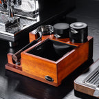 IKAPE 58MM Espresso Tamper, New Wooden Handle Design，Premium Barista Coffee Calibrated Tamper with Spring Loaded, 100% Stainless Steel Tamper Compatible with All 58MM Bottomless Portafilter