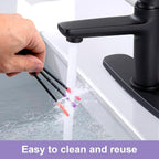 OIIKI 9pcs Crevice Cleaning Brushes, Silicone Nook & Cranny Brushes, Orange, Purple, Red