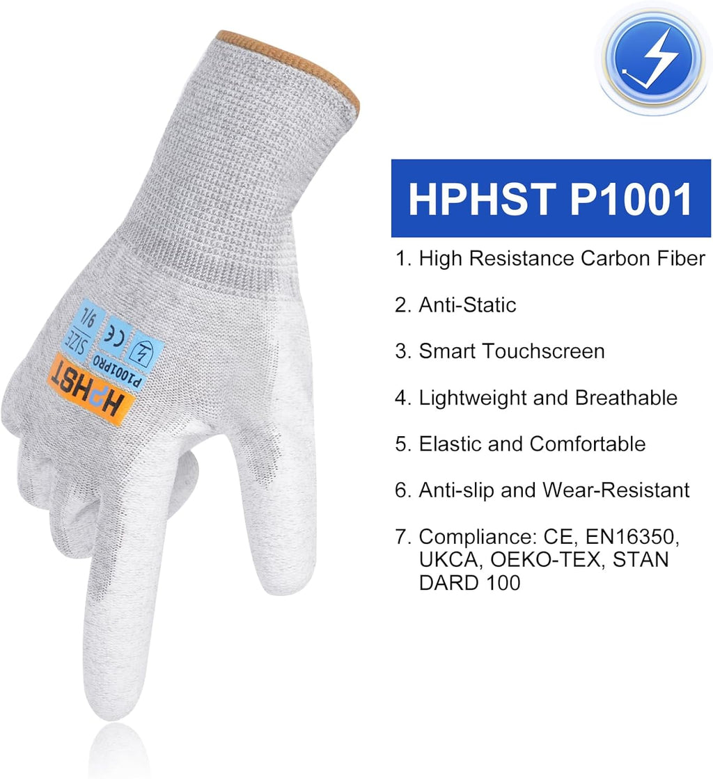 PU Coated Safety Work Gloves, 12 Pairs Work Gloves Mechanic Working Seamless Knit Glove with Polyurethane Coated Smooth
