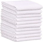 GOLD TEXTILES 60 PC New Cotton Blend White Restaurant Bar Mops Kitchen Towels 28oz (5 Dozen) (60, White)