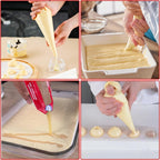 24 Inch Large Piping Bags,100 Pack Icing Bags Disposable Pastry Bag,Thick Non-Slip & Anti-Burst Icing Piping Pastry Bag For Frosting Decorating Dessert Cake Cupcake Cookie