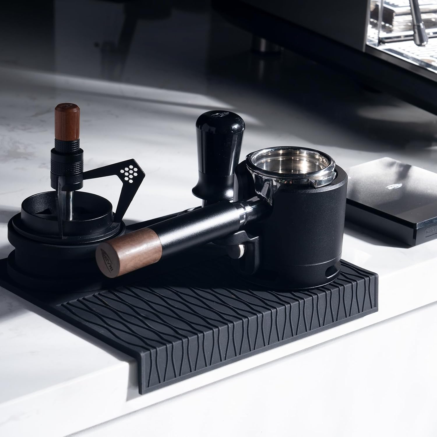 IKAPE 51mm Espresso Bottomless Naked Portafilter Portafilter, 3-Ear Design Compatible with Delonghi EC0680, EC0685, SMEG & EUPA 51mm Coffee Machines