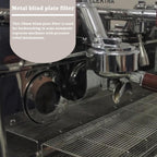 58mm Backflush Inser, Backflush Filter Espresso, Stainless Steel Back Flush Blind Filter Basket Fits for Breville Gaggia Classic and other Espresso Machines Espresso Cleaning Disc (2-Piece Set)