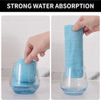 Homaxy 100% Cotton Terry Kitchen Dish Cloths, Ultra Soft and Absorbent Dish Towels for Kitchen, Suitable for Drying and Washing Dishes, 12 Pack, 12 x 12 Inches,Sky Blue