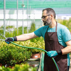 KAYGO Waterproof Work Gloves for Men and Women, Rubber Coated Non-slip Working Gloves for Garden, Outdoor Construction,KG150,Blue,L