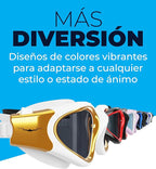 AqtivAqua Swimming Goggles, DX Wide View Swim Goggles for Adult Men Women, Anti Fog No Leaking