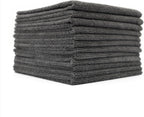 The Rag Company - All-Purpose Microfiber Terry Cleaning Towels - Commercial Grade, Highly Absorbent, Lint-Free, Streak-Free, Kitchens, Bathrooms, Offices, 300gsm, 12in x 12in, Grey (12-Pack)