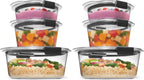 Rubbermaid Brilliance® Round Leak Proof Food Storage Containers, 6 Piece Set (Pack of 2)