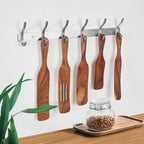 Wall Hooks Heavy Duty, 23 Inch Coat Rack Wall Mount with 8 Hooks, Silver Wall Hooks Hangers for Entryway, Bathroom - for Hanging Backpack, Bag, Coat, Purse, Hat, Towel, Clothes,2 Packs