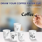 LITOPAK 1000 pack 4 oz Disposable Paper Coffee Cups, Small White Paper Coffee Cups for Office, Home, Party, and Events