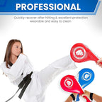 '+Performance Taekwondo Kick pad & Boxing pad | Martial Arts Training Equipment | Karate Pads | Taekwondo Sparring Gear | MMA, Kickboxing, Muay Thai | Kick Pads Martial Arts Target for Kids & Adults.