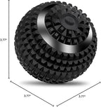 Uppye Vibrating Ball Massager, 4-Speed High-Intensity Fitness Lacrosse Ball, Mobility Ball for Workout Recovery, Deep Tissue Massager for Pain Relief and Trigger Point Treatment (Black)