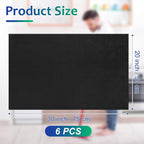 Newwiee 6 Pcs Extra Large Microfiber Cleaning Cloth 30" x 20" Washable Reusable Microfiber Towel Streak Free Lint Free Cloth for Cleaning Home Glass Office Window Bathrooms (Black)