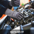 NP1001 Safety Work Gloves Comfort Stretch Fit Power Grip Smart Touch Durable Foam Coated