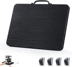 Appliance Slider, Sliding Tray for Coffee Maker, Coffee Pot Slider for Countertop, Kitchen Appliance Rolling Tray with Rubber Wheels,Medium - Wide, Black (13” x 9.5”)