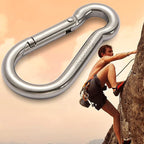 sprookber Stainless Steel Carabiner Spring Snap Hook - 304 Stainless Steel Heavy Duty Clips, Set of 4
