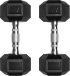 RitFit 5-650 LBS PVC Encased Hex Dumbbell Sets with Optional Rack for Home Gym, Hand weight with Chrome Handle for Strength Training, Workouts