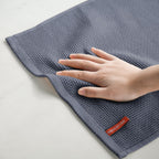 Artoid Mode 100% Cotton Dark Grey Waffle Weave Kitchen Dish Cloths, 12x12 Inch Ultra Soft Absorbent Quick Drying Kitchen Dish Towels Set of 6