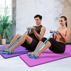 Multi-Function Tension Rope – 4 Tube Resistance Bands with Handles – Sit Up Exercise Equipment Home Gym Tummy Trainer for Men Women