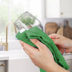 Avalon Towels Terry Bar Mop Towels (Value Pack of 60) Size 14"x17" – Absorbent and Durable, Multipurpose Cleaning Rags, Cotton Cleaning Cloths, Terry Cloth Rags, Reusable Shop Rag (Green)