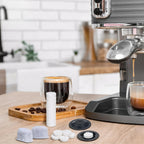 24 Pcs Espresso Cleaning Kit Includes 20 Pcs Coffee Machine Cleaning Tablets Blind Backflush Disc and Water Filter Inserts for Cafe Accessories Coffee Maker Cleaner