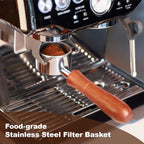 MEION 54mm Bottomless Portafilter Compatible with Breville Barista Express Machines, Sage, Barista Pro, BES870XL, BES878, BES880, Espresso Portafilter with 18g Filter Basket & Puck Screen