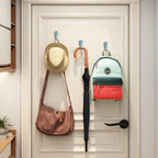 15 Pcs Black Wall Mounted Coat Hooks, Hanger Hook with 30 Pieces Screws for Towel, Key, Robe, Scarf, Bag, Cap, Coffee Cup, Mugs（Bule）