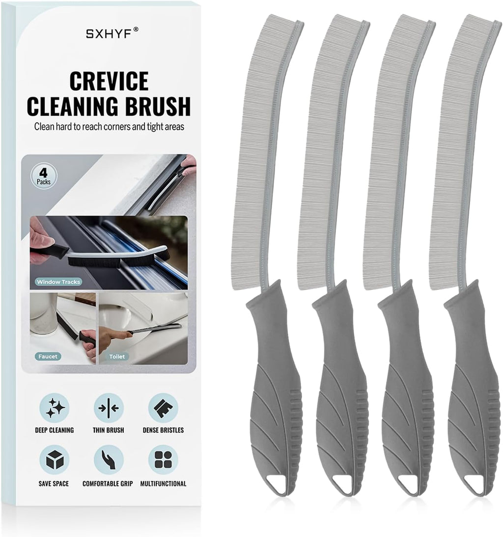 SXhyf Cleaning Brush - Hard Bristle Crevice Cleaning Brush, Multifunctional Gap Scrub Brush, Kitchen Essentials, Bathroom Cleaner Tools for Household Use, Home, Window, Toilet, Stove