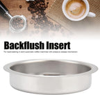 Blind Filter, 51Mm Coffee Machine Stainless Steel Backflush Insert Blind Filter for Espresso Coffee Machine